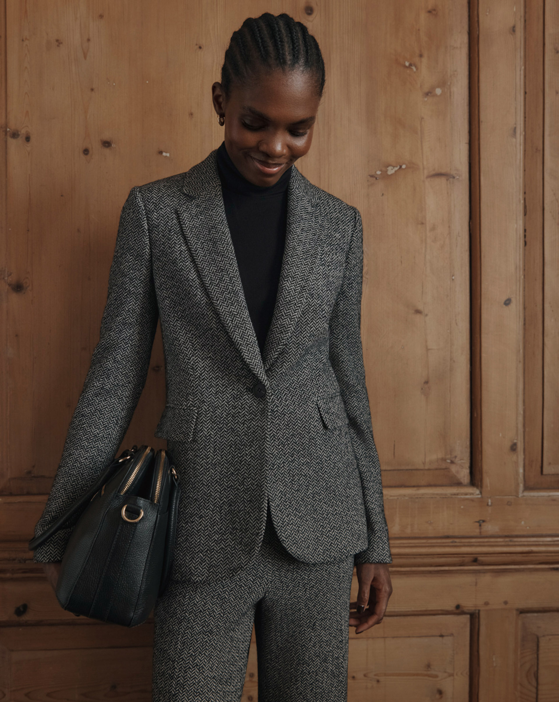 A woman wearing Hobbs Workwear.