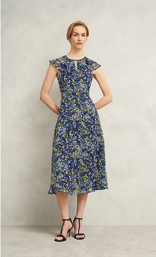 A curated collection of long, Hobbs occasion dresses.