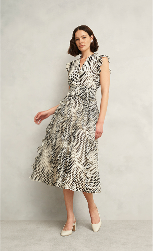A curated collection of long, Hobbs occasion dresses.
