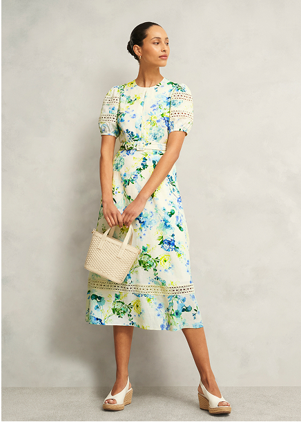 Winnie Floral Linen Dress
