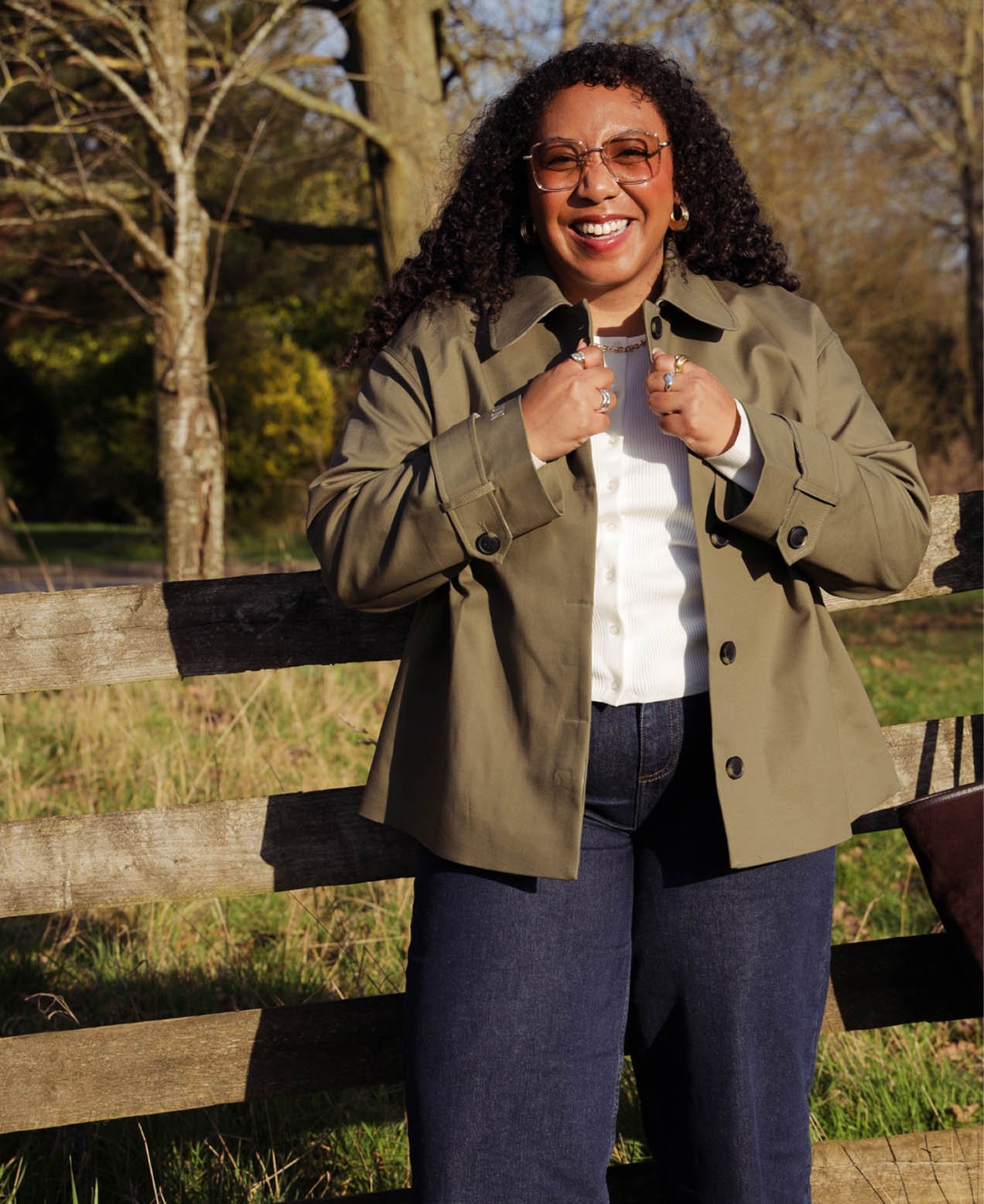 Our new cropped trench coats, as seen on @nicoleocran and @chloekathbutler.